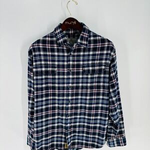 Jachs Flannel Plaid Western Pockets‎ Classic Button-Up Shirt Multicolor Size M